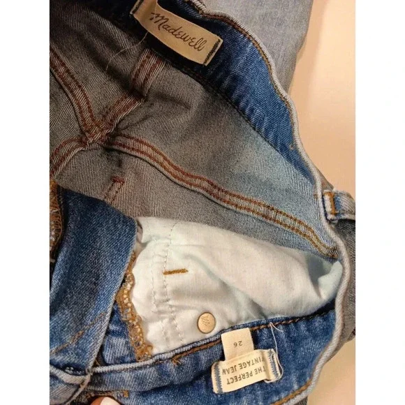 Madewell Women's Blue The Perfect Vintage Jeans Size 26 - Picture 5 of 9